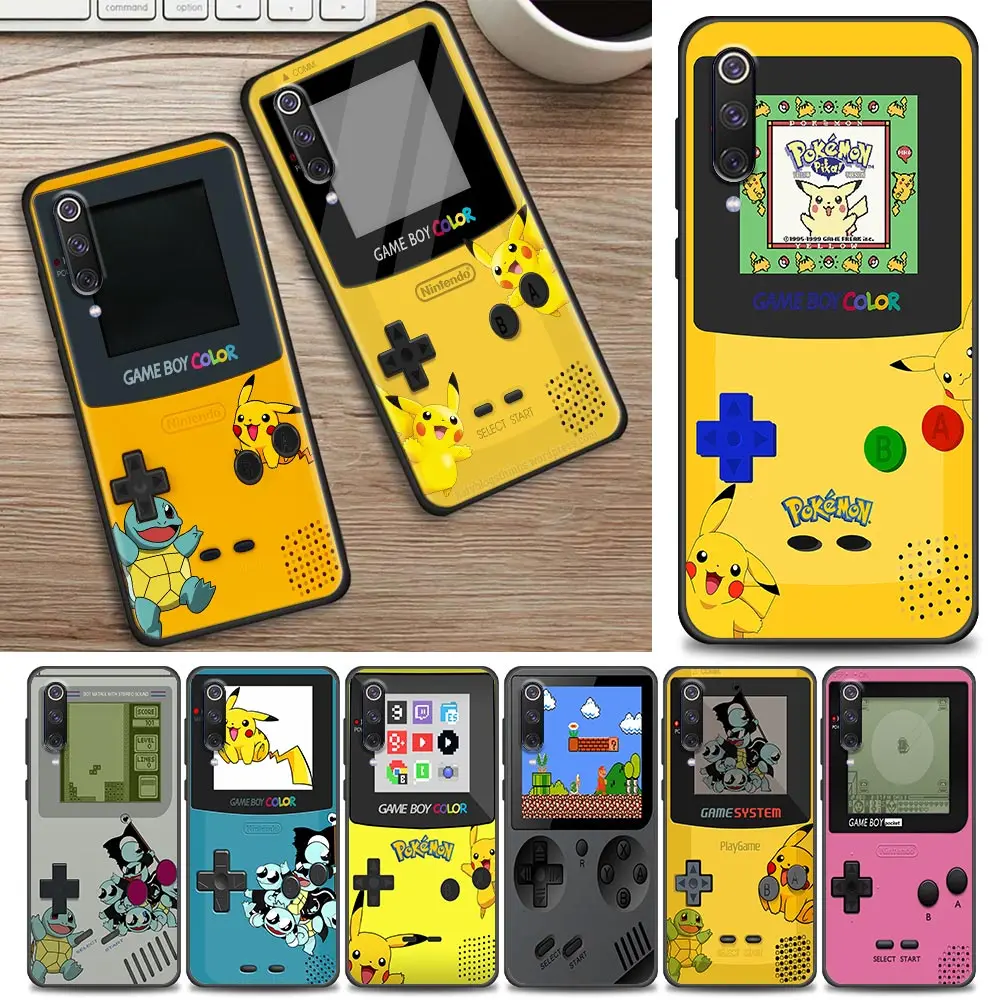 

Game-Boy P-Pokemon Anime Case For Xiaomi Poco C50 C40 X4 F4 M5 N5S M4 X4 X3 F3 M3 GT Pro Nfc Redmi Note 8 7 Black Soft Cover
