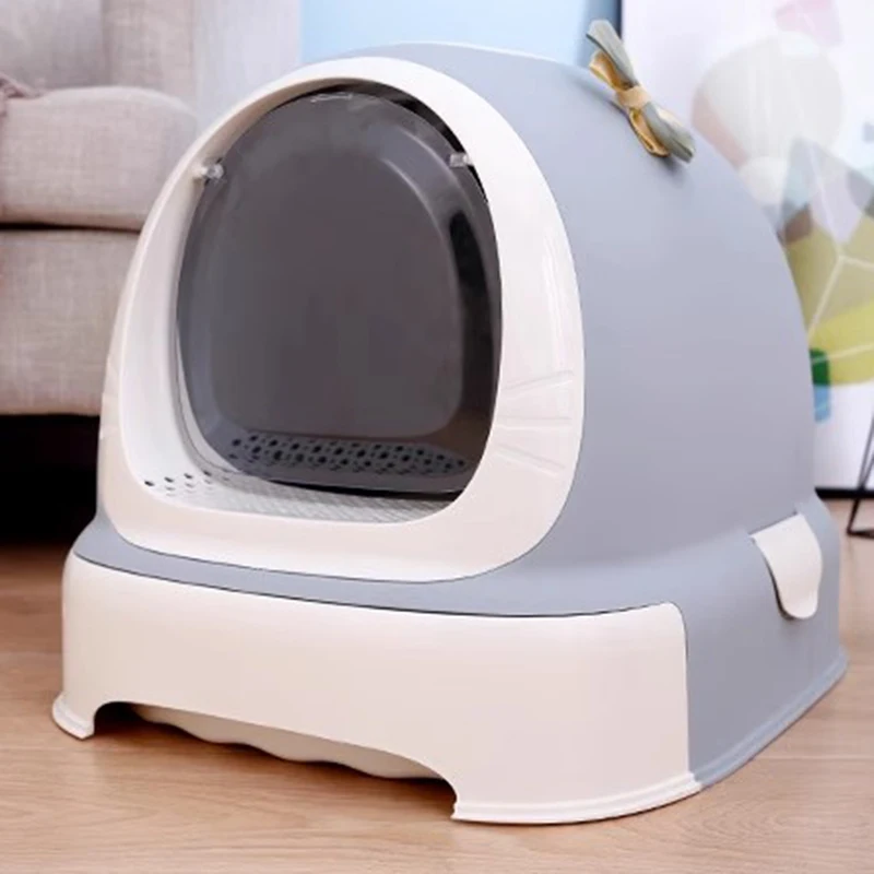 

Tray Large Cat Toilet Villa Hidden Cage Litter Box Bathroom Cat Toilet Closed Sand Portable Caixa Areia Gato Pets Furniture