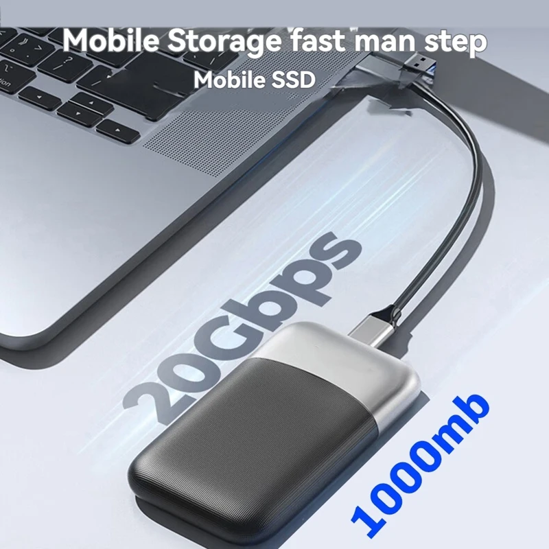 Портативный твердотельный накопитель 1000 МБ/с внешний 512 ГБ USB 3 2 Gen2 Type-C PSSD для