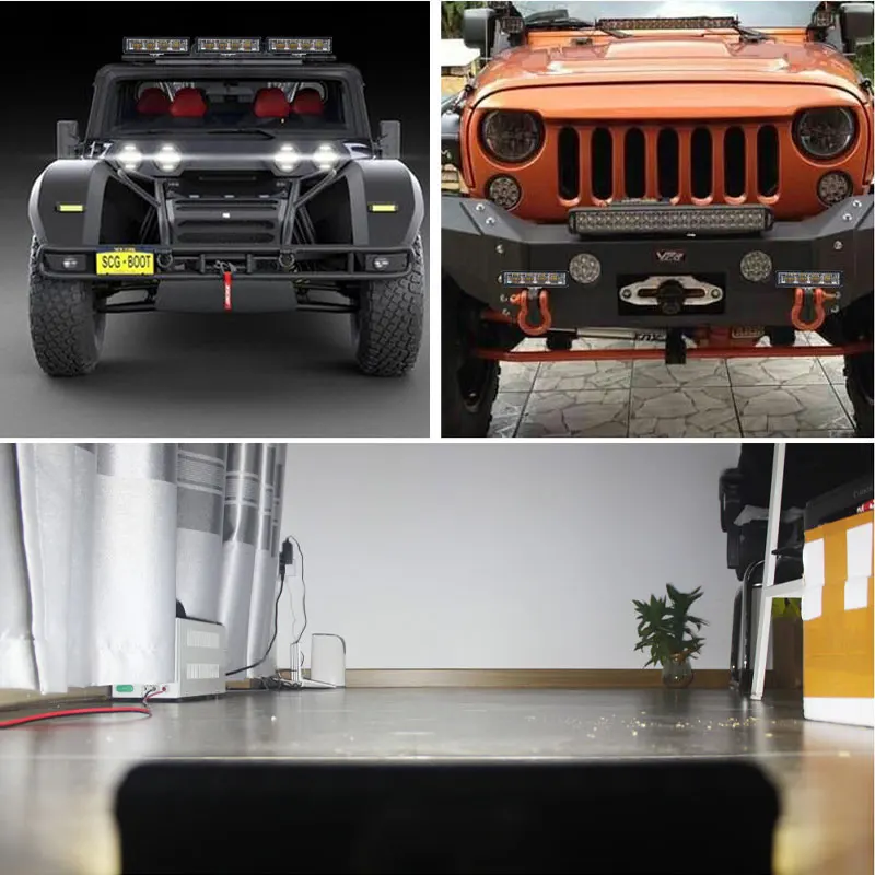 Светодиодная противотуманная фара для мотоцикла 72 Вт 12 В 24