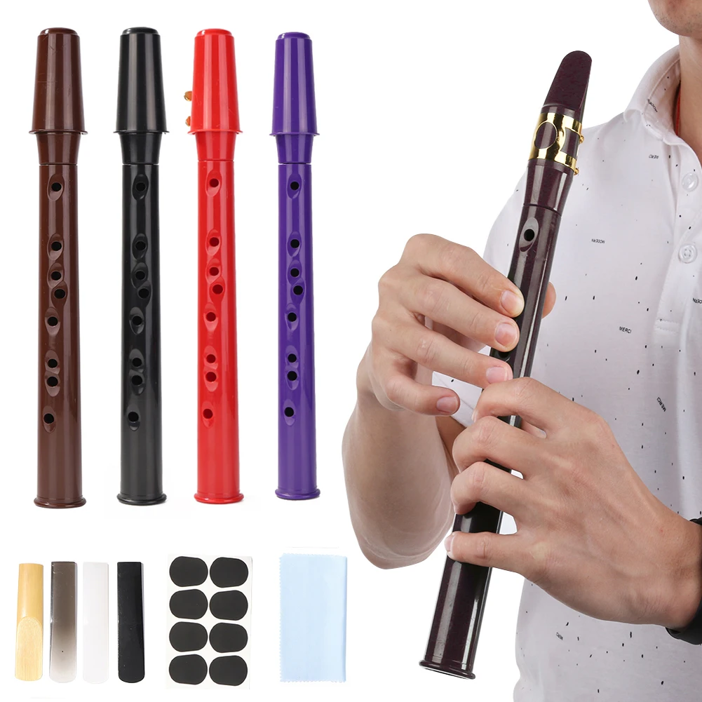 8-Hole Mini Pocket Saxophone Alto Mouthpiece ABS Sax Саксофон комплект аксессуаров для музыкальных