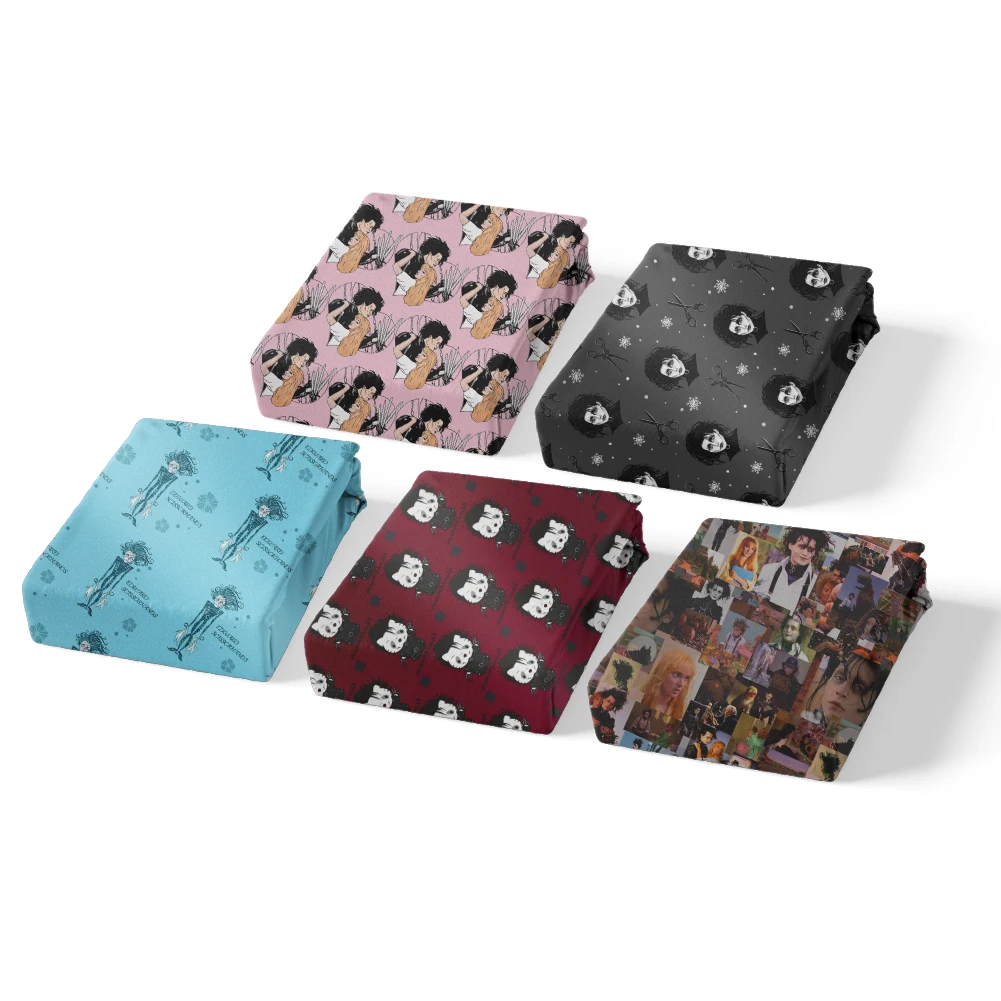 

50*145CM Cartoon Edward Scissorhands Printed High Quality Polyester Cotton for Sewing Quilting Fabric Needlework Material DIY