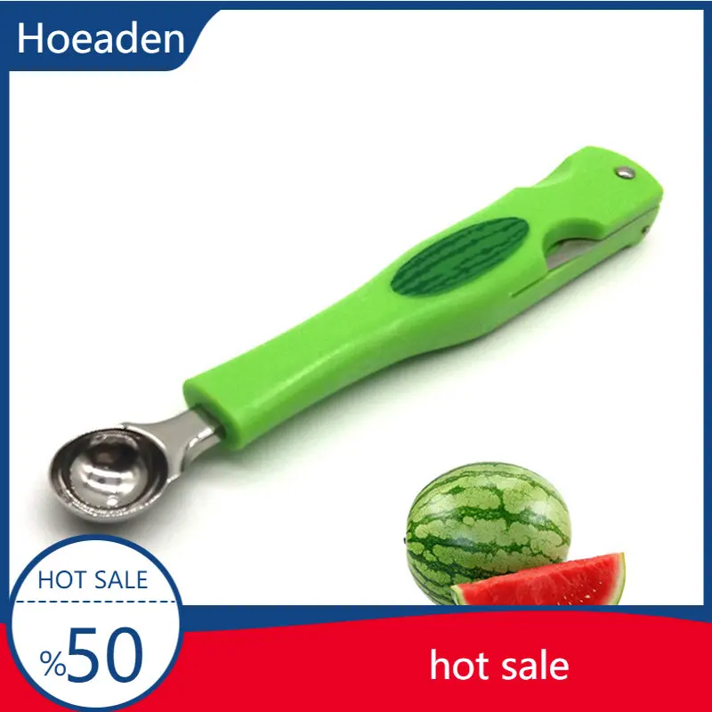 

3 IN 1 Watermelon Splitter Pulp Spoon Fruit Ball Digger Practical Household Watermelon Cutting Manual Tool