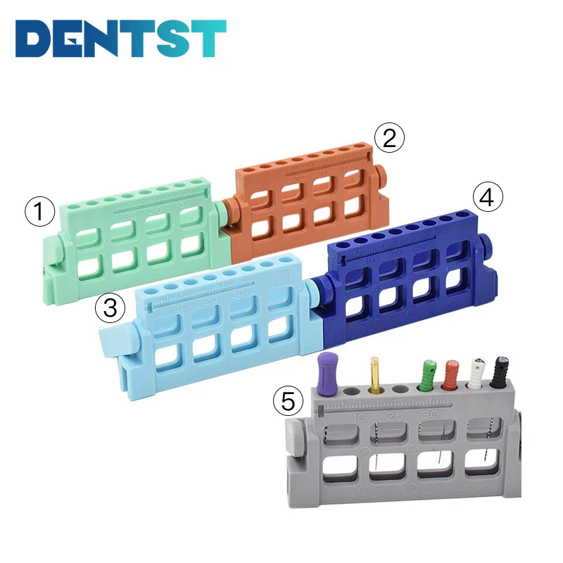 

Dentst 8Holes Dental Endo Dispenser Burs Stand Holder Block Endodontic File Drill Holder Autoclavable Dentistry Lab Instrument