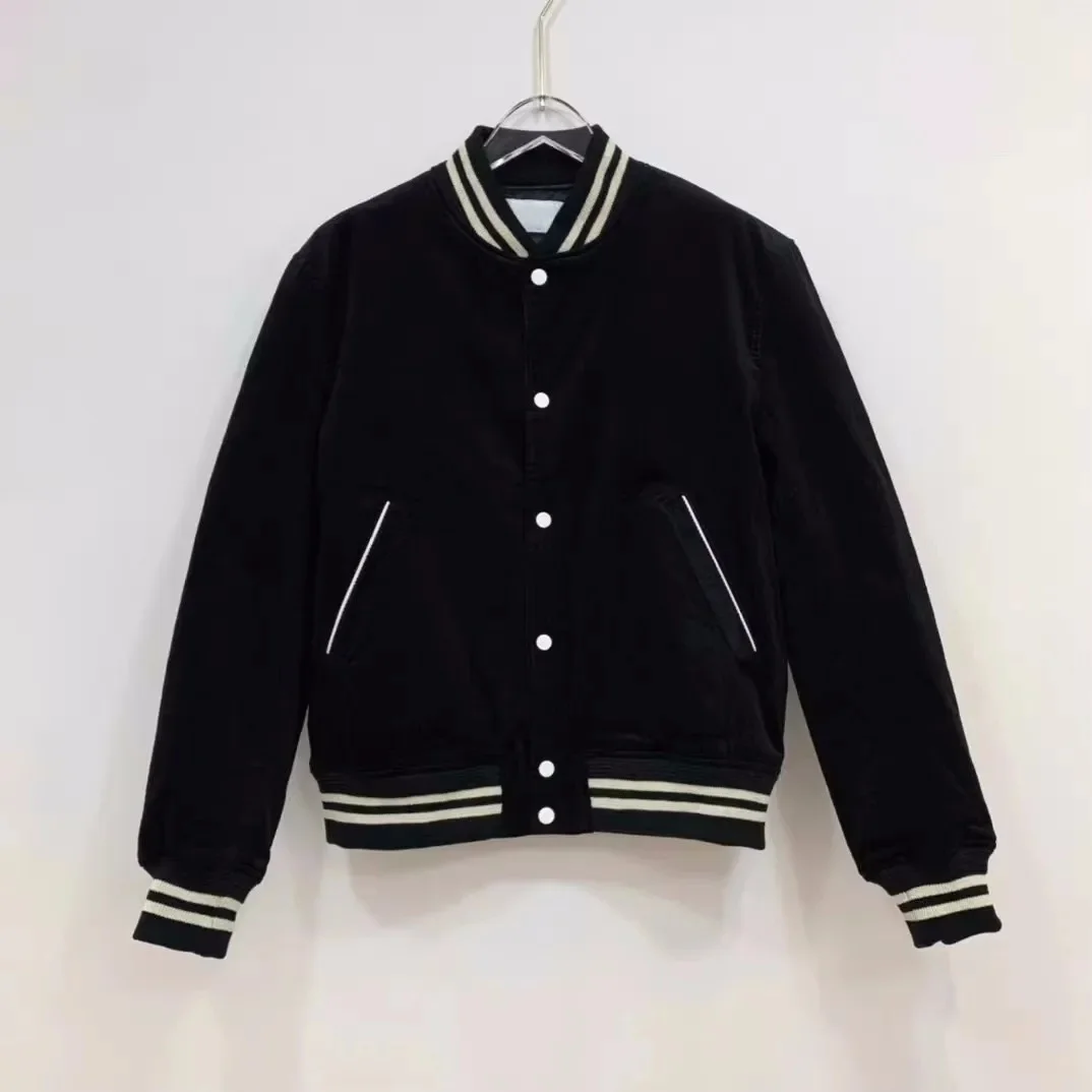 

2023 Fashion Corduroy Jacket Original Letter Embroidery Men and Women Coat High Quality Unisex Thick Jackets