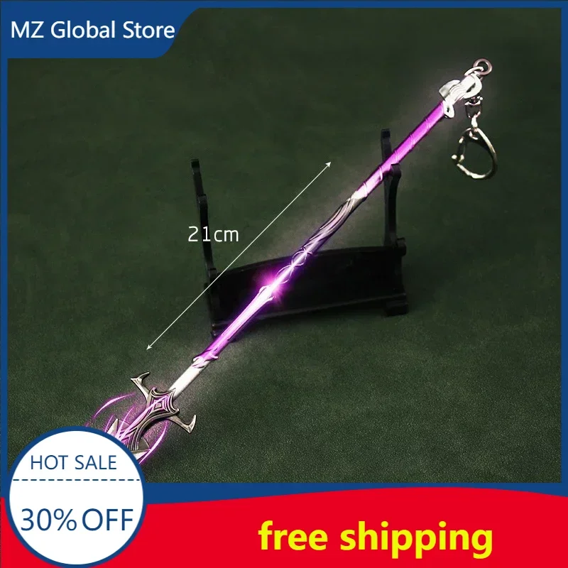 

NARAKA: BLADEPOINT Аниме фигурки, копье грома, модель оружия Yajiao, мечи, нож-бабочка, катана, искусственная кожа, игрушки в подарок