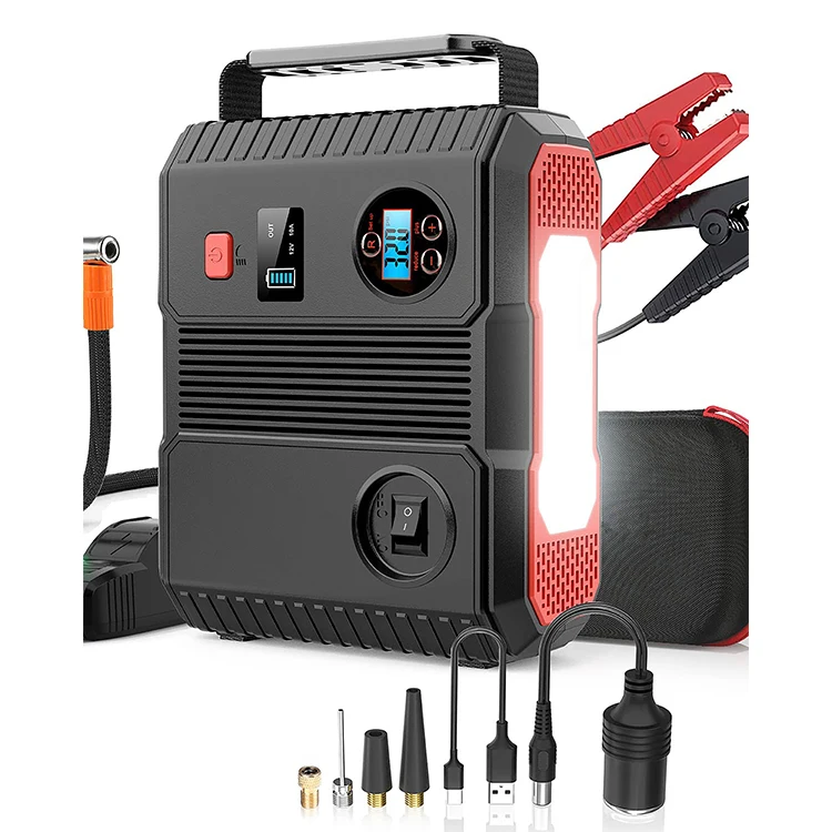 Emergency Kit 24000Mah 3000A Jump Starter Portable Booster B
