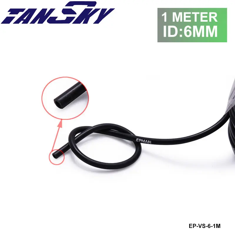 

Силиконовый пылесос 6 мм x 1 м, шланг, трубка, трубка, воздушный шланг, черная трубка для Ford Mustang 01-07 EP-VS-6-1M