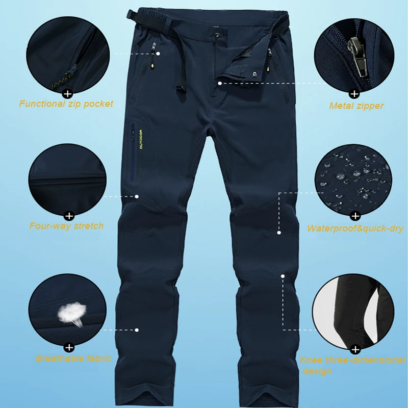 Штаны для походов CHILYN, водонепроницаемые, тонкие, быстро сохнущие, защищающие от УФ-лучей, для активного отдыха на природе: треккинга, рыбалки, кемпинга и альпинизма, дышащие, отлично подходят для дождливой погоды.