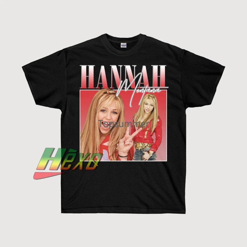 

Hannah Montana Rap Hip Hop Rapper 90S Retro Vintage T Shirt New Men Women T Shirt Ab121