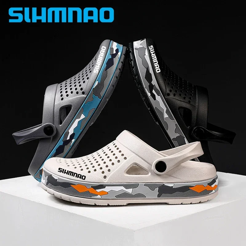 Всесезонная обувь для рыбалки с дырками внутренняя мягкая подошва нескользящая