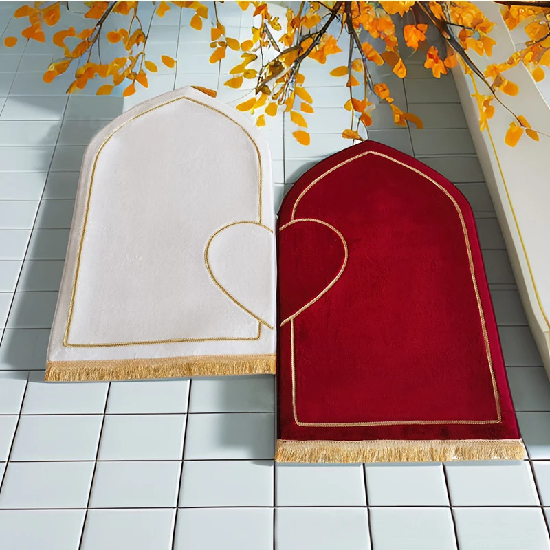 2 шт. вышитые молитвенные коврики для пар толстый пенопластовый исламский