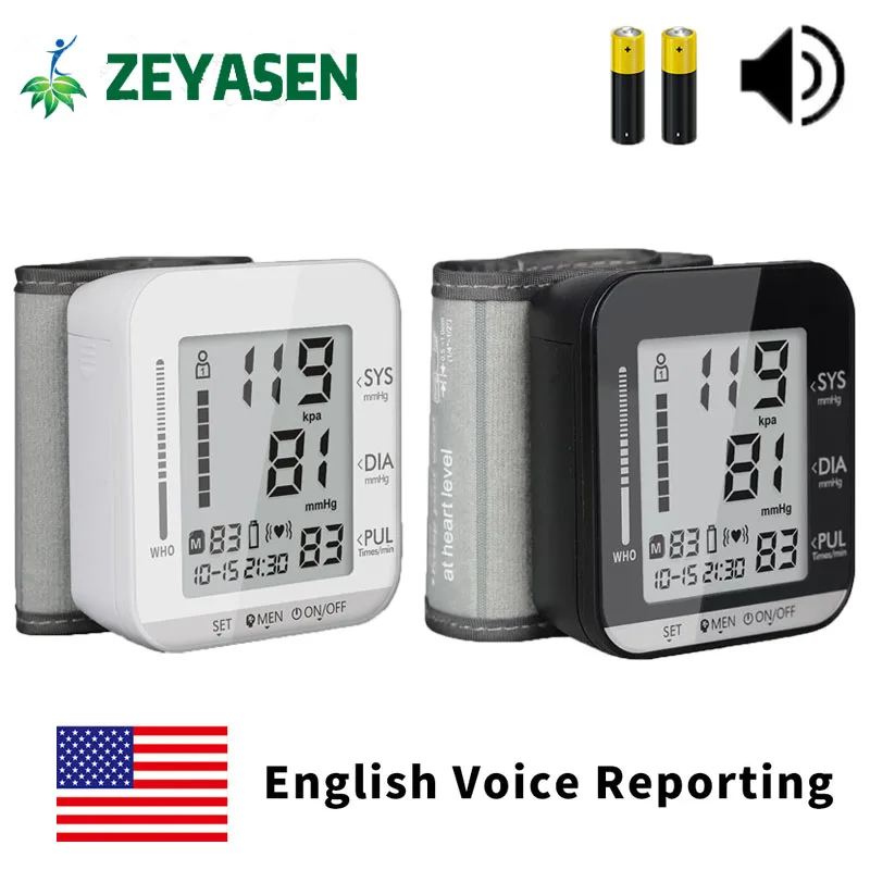 

Health Care Automatic Wrist Blood Pressure Monitor Case Digital LCD Wrist Cuff Blood Pressure Meter Esfingomanometro Tonometer