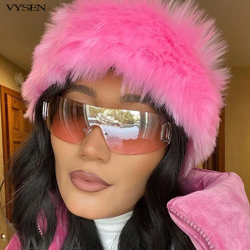 

Y2K Punk Rimless Sunglasses for Women One-Piece Frameless Sunglass Female Sport Sun Glasses Male Luxury Brand Designer Eyewear