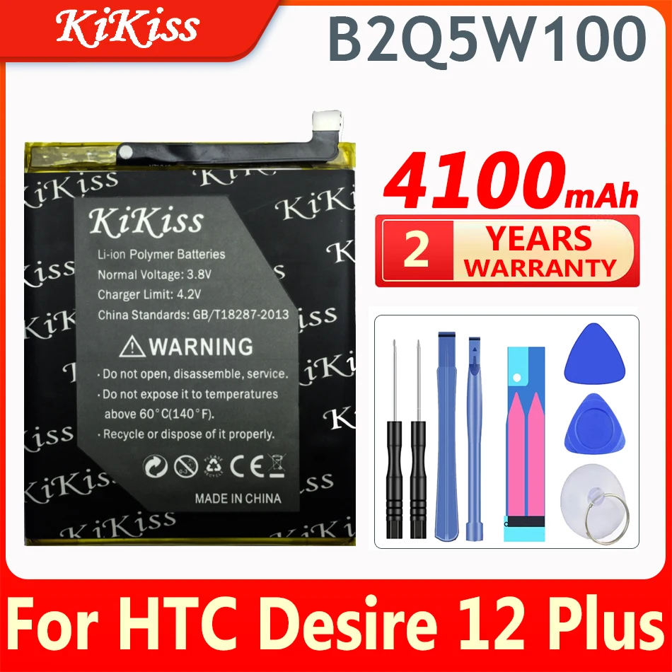 

High Capacity Phone Li-Polymer Battery 4100mAh for HTC desire 12 plus 12Plus desire 12+ B2Q5W100 Batteries Bateria