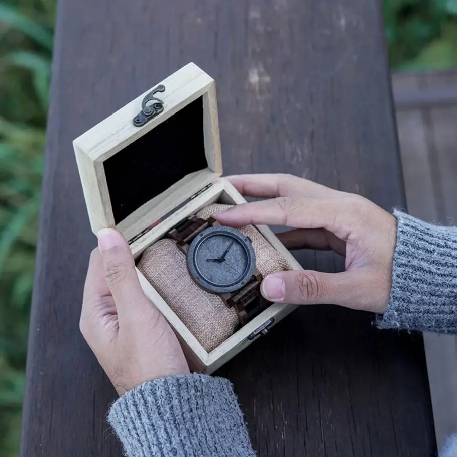 BOBO BIRD Деревянные Часы Мужчины Роскошные Наручные Кварцевые Ремешки Мужские