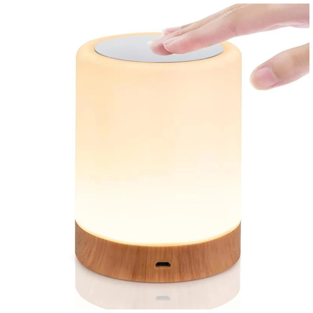 

Настольная лампа в скандинавском стиле, современный красочный ночник с контактным датчиком и USB-зарядкой для гостиной и спальни