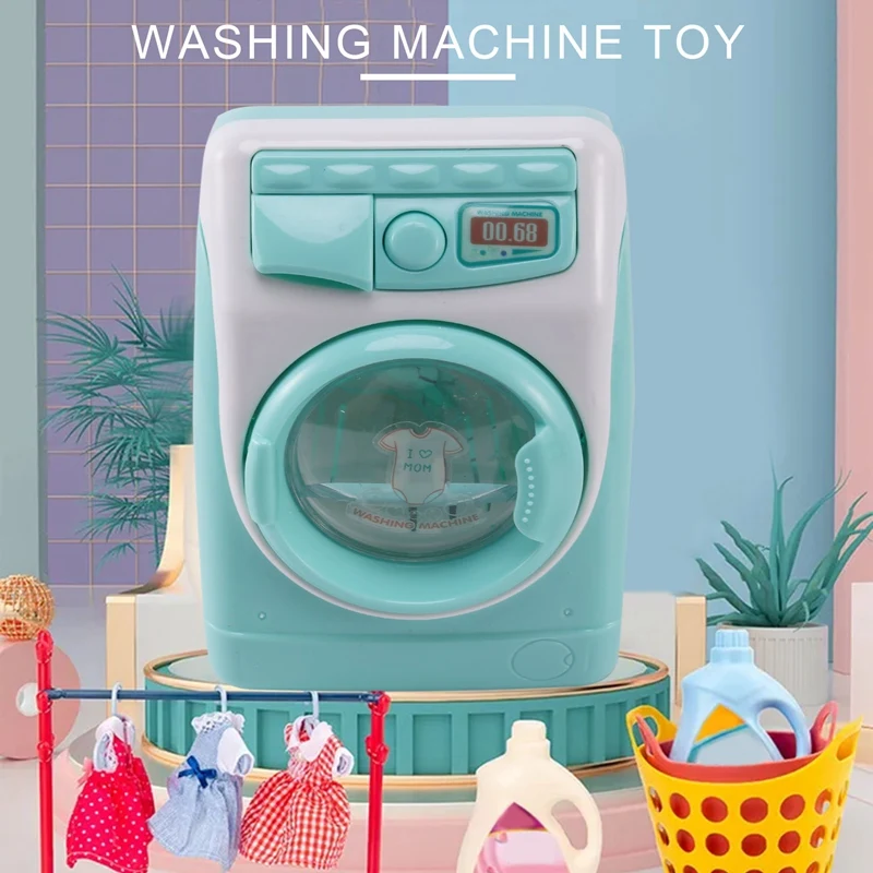

Миниатюрная образовательная имитация стиральной машины, игрушки для детей, игровой домик, игрушка для ролевых игр, подарок на день ребенка