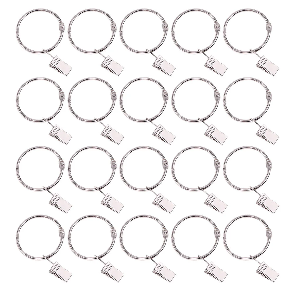 

Curtain Ring Clip Rings Clips Shower Hanging Hook Clamp Rod Circular Drapery Drape Hooks Metal Sliding Holder Roman Hanger