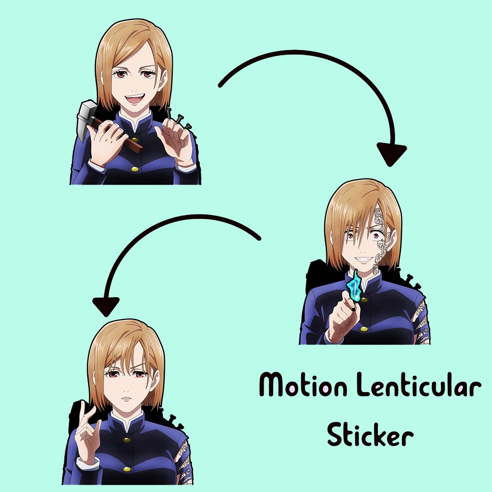 

Аниме наклейка juютсу Kaisen s нобара кугисаки 3D наклейка на движение Водонепроницаемая Автомобильная наклейка s, наклейка s для ноутбука