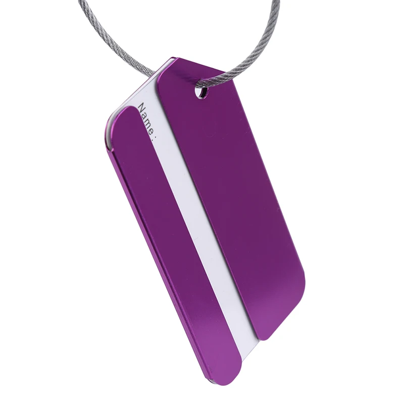 Модные Металлические Багажные Бирки С Именем Держатель Адреса Из Алюминиевого