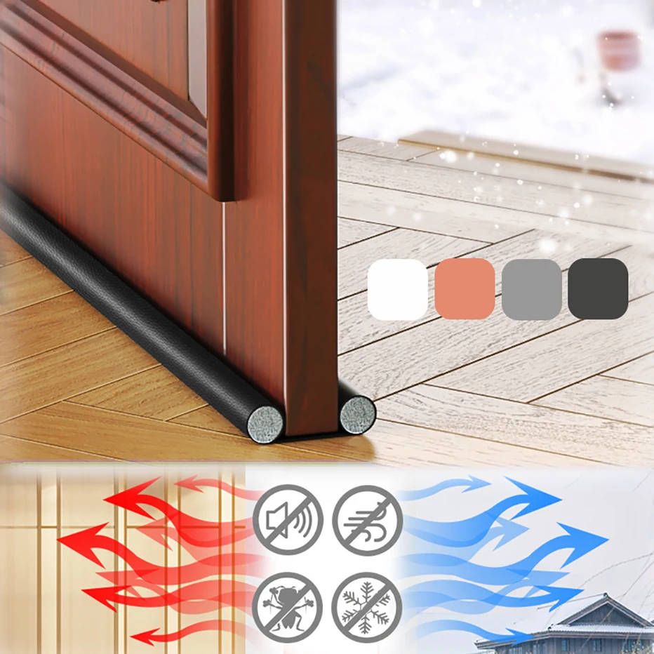 

Anti-Cold Under Door Strip Removable and Washable Door Draft Stopper Weather Stripping Door Bottom Seal Strip Foam Weatherstrip