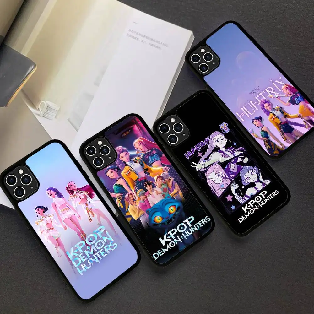 Фото Популярный чехол для телефона KPop Movie D-Demon H-Hunters из PC+TPU для iPhone 11 12 13 14 15 16 17 Plus Pro Max №2