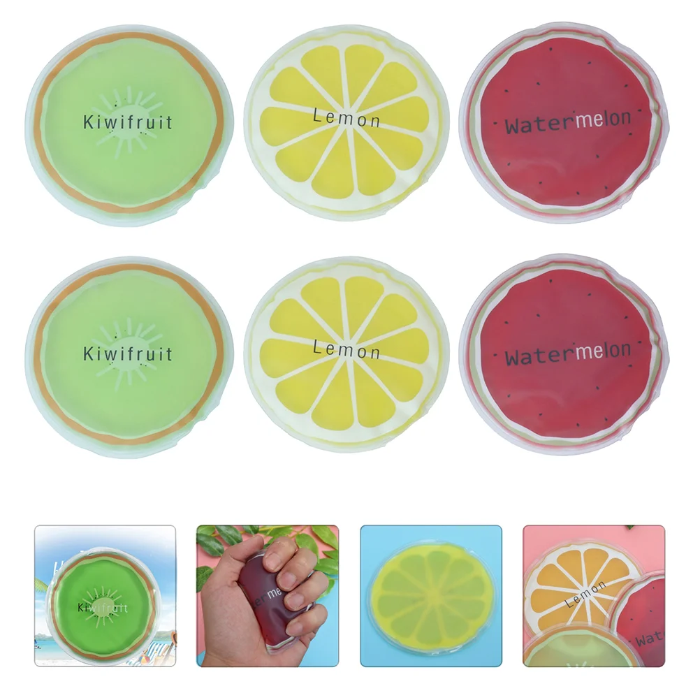 

5pcs Stylish Adorable Chic Small Ice Bags Ice Cooling Pads Summer Ice Pads Outdoor