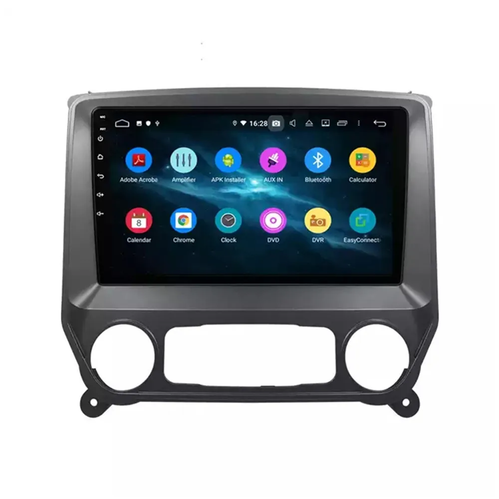 

10.1" Android 11 MT8667 Multimedia Player 8+128G Auto Carplay Stereo 4G LTE For Chevrolet Silverado Plateado 2014-2019 DSP Audio