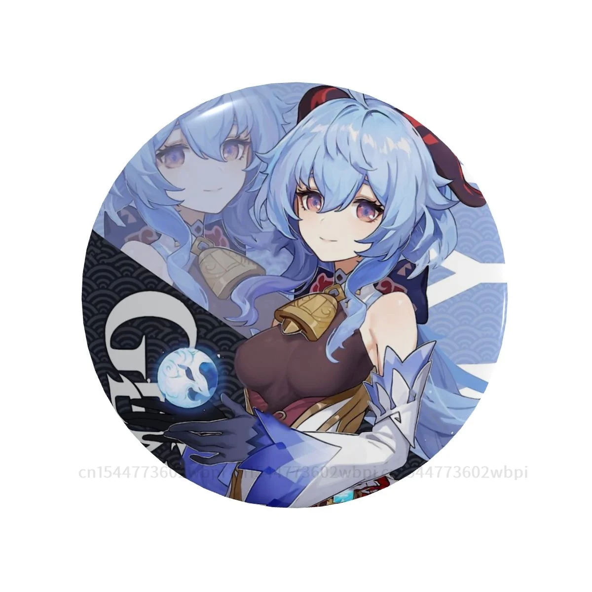 

Металлическая брошь Ganyu Badge Genshin Impact, забавная мягкая булавка для пуговиц, креативный подарок, воротник, Декор, настраиваемый