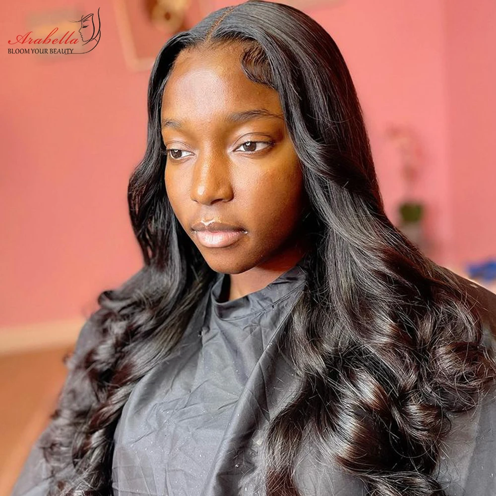 Human Hair Wigs Body Wave Wig HD Transparent Lace Wig With Baby Hair Pre Plucked Arabella Remy 13x4 Lace Front Human Hair Wigs