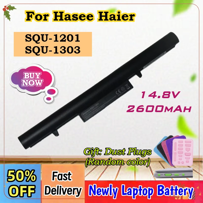 Фото Аккумулятор для ноутбуков Hasee Haier 7G-5S 7G-U X3Pro UN43 UN45 UN47 K610D K570C K480N Q480S A40L-741HD, 14.8V 38Wh, модели SQU-1201, SQU-1303 №1