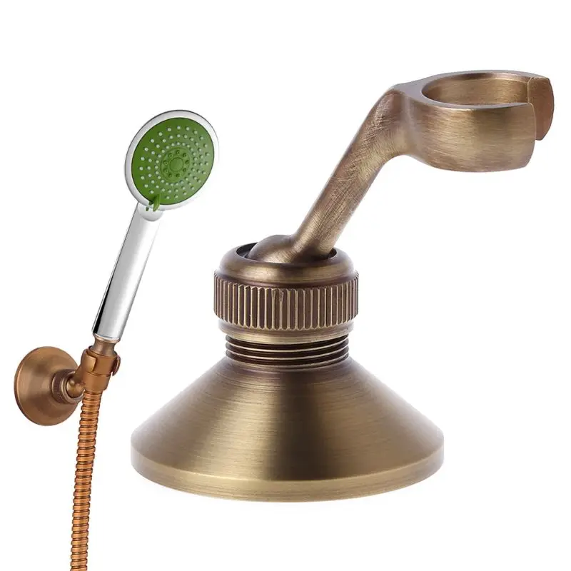 

Rotatable Adjustable Antique Brass Wall Mounted Bathroom Hand Held Shower Sprayer Bracket Holder Fitting Accessories