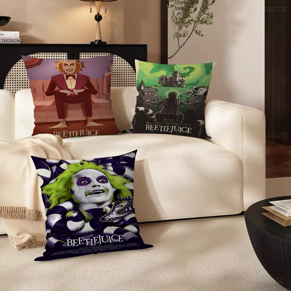 B-Beetlejuice Movie Cushion Cover 30x50 Polyester Sofa Cushions Decorative Throw Pillows Home Decoration Pillowcover