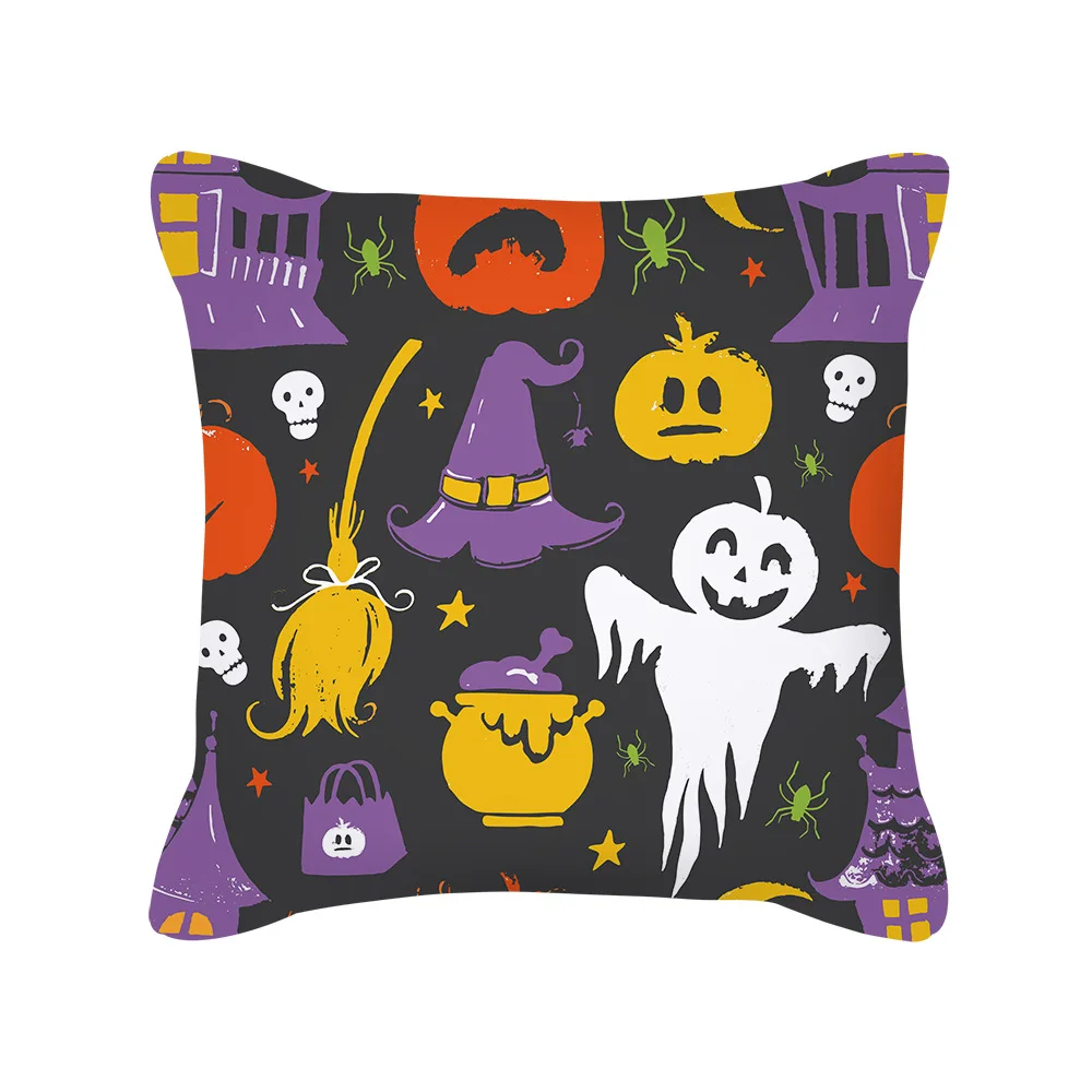 Декоративная наволочка Halloween полиэстер велюр 40x40 см