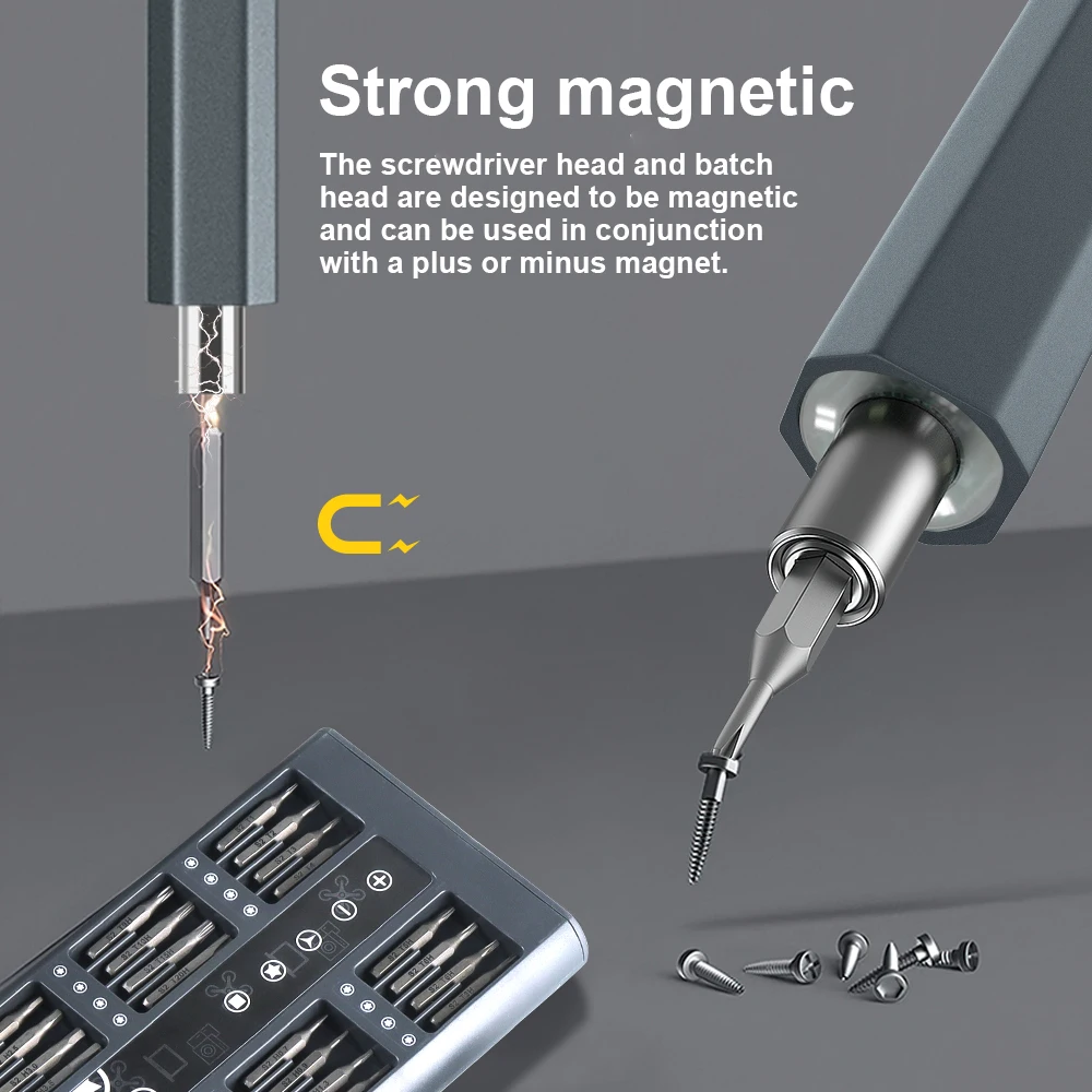 Электрическая отвертка 66 в 1 набор беспроводных отверток с 64 магнитными