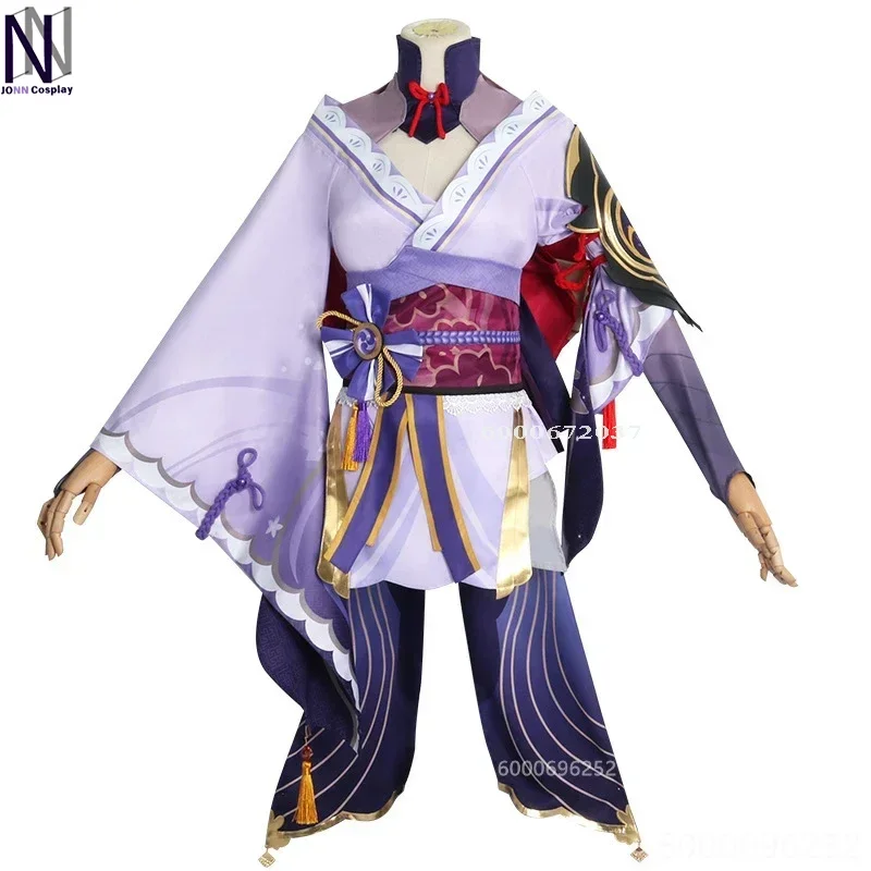 Genshin Impact Game Raiden Shogun Ei Косплей Костюм для взрослых Карнавальный парик Аниме
