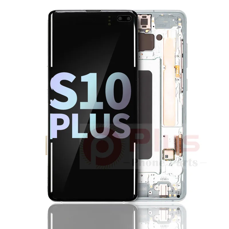 

OLED Display With Frame Replacement For Samsung Galaxy S10 Plus (Service Pack) (Prism White)
