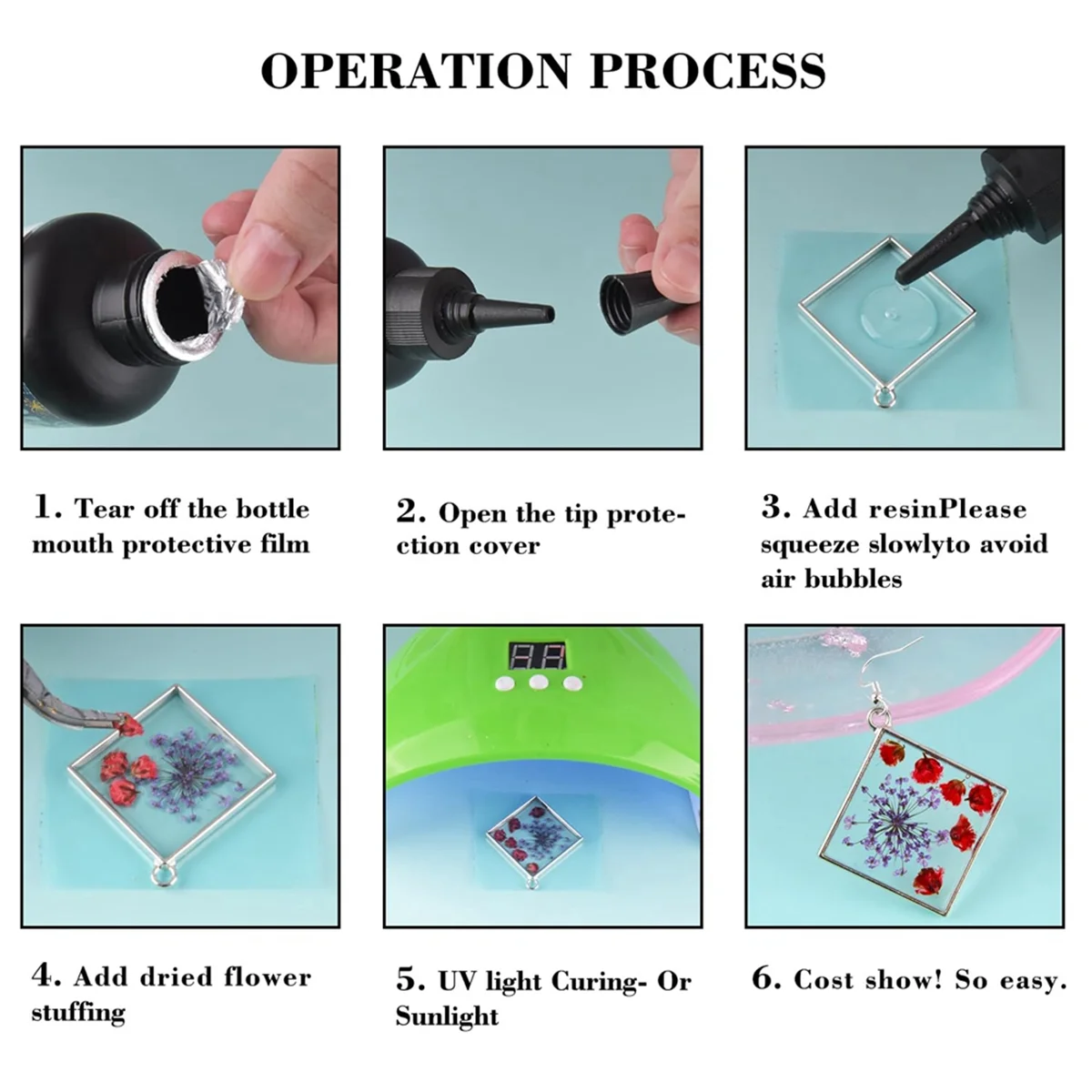 УФ-смола 200 г прозрачная ультрафиолетовая смола твердая солнечная для