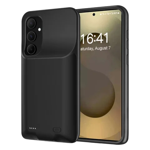 Чехол для зарядного устройства для Samsung Galaxy S25, портативный внешний аккумулятор, чехол для зарядки, чехол для аккумулятора, внешний аккумулятор