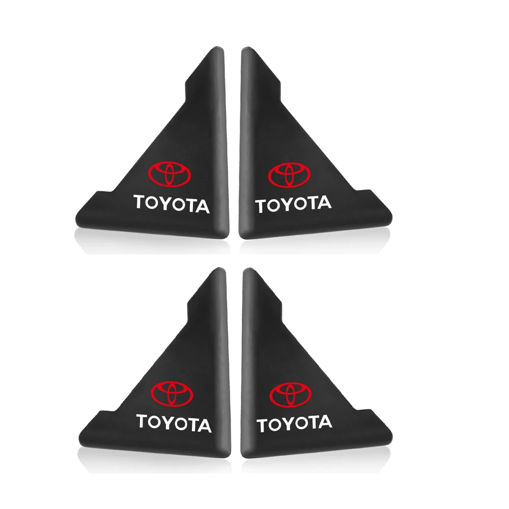 

2/4 шт. силиконовые дверные угловые наклейки для предотвращения столкновений, защитный чехол для TOYOTA TRD Corolla Fortuner Chr Verso Hiace Prius