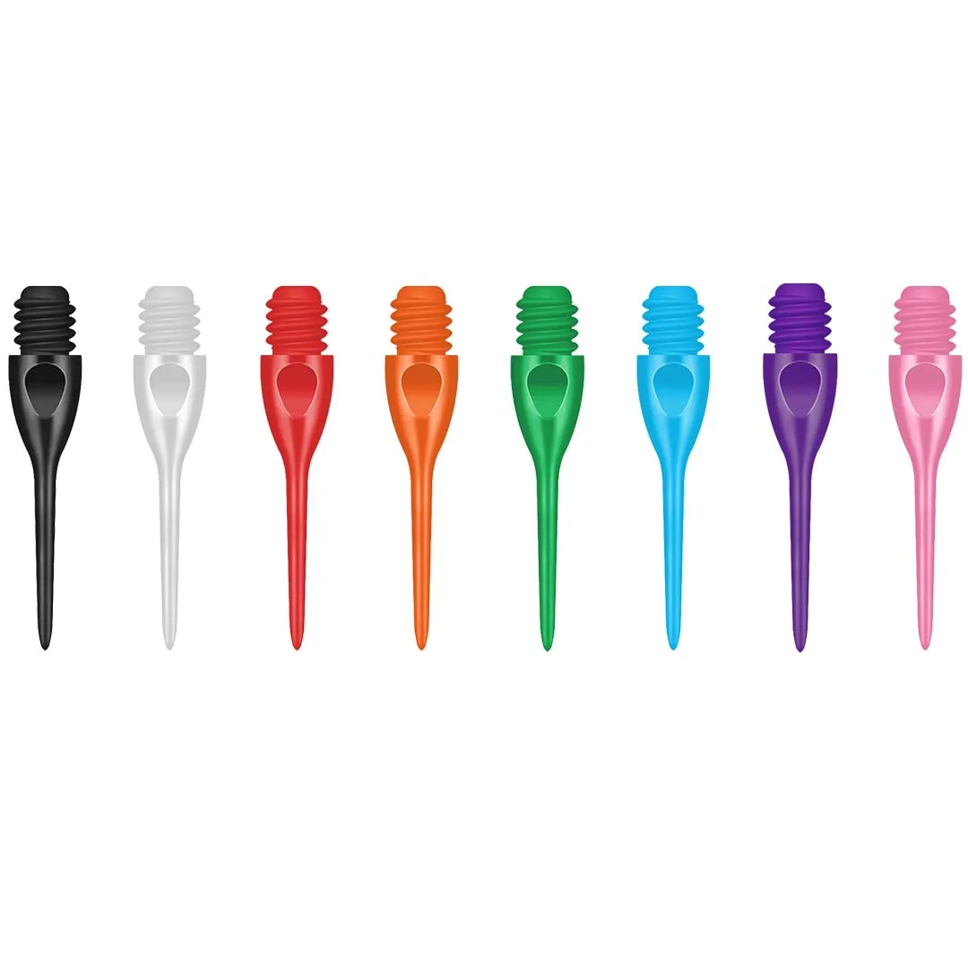 

Plastic Dart Tips 100/250 Packs 2BA POM Points for Soft Tipped Darts and Electronic Dartboard