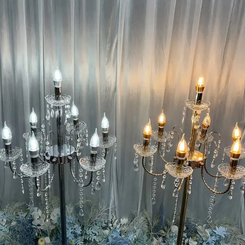 Новый свадебный реквизит Европейский Хрустальный светящийся уличный светильник