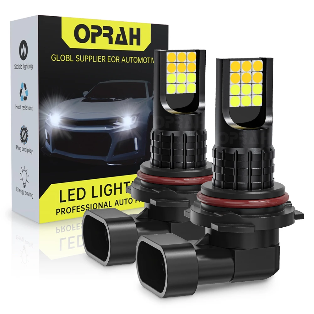 Oprah 2 шт. Высокое качество двухцветный H7 H11 9006 HB4 9005 HB3 3030 24SMD Автомобильные CSP