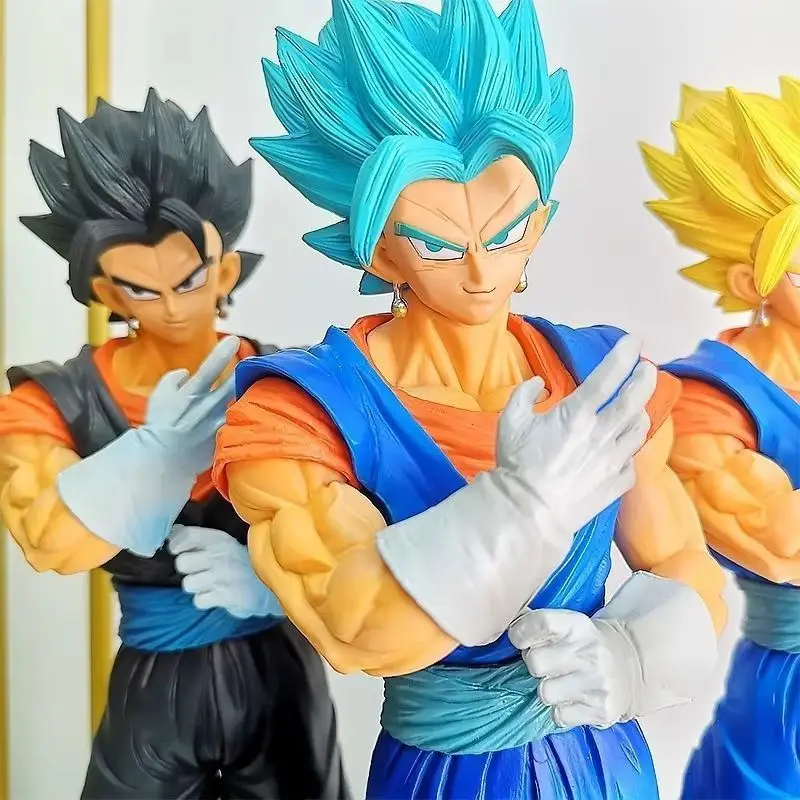 Фото Супер размер 33 см Dragon Ball Beijit Фигурка Super Saiyan Blue King Beijit Fusion Warrior Коллекционная игрушка ручной работы для взрослых №2