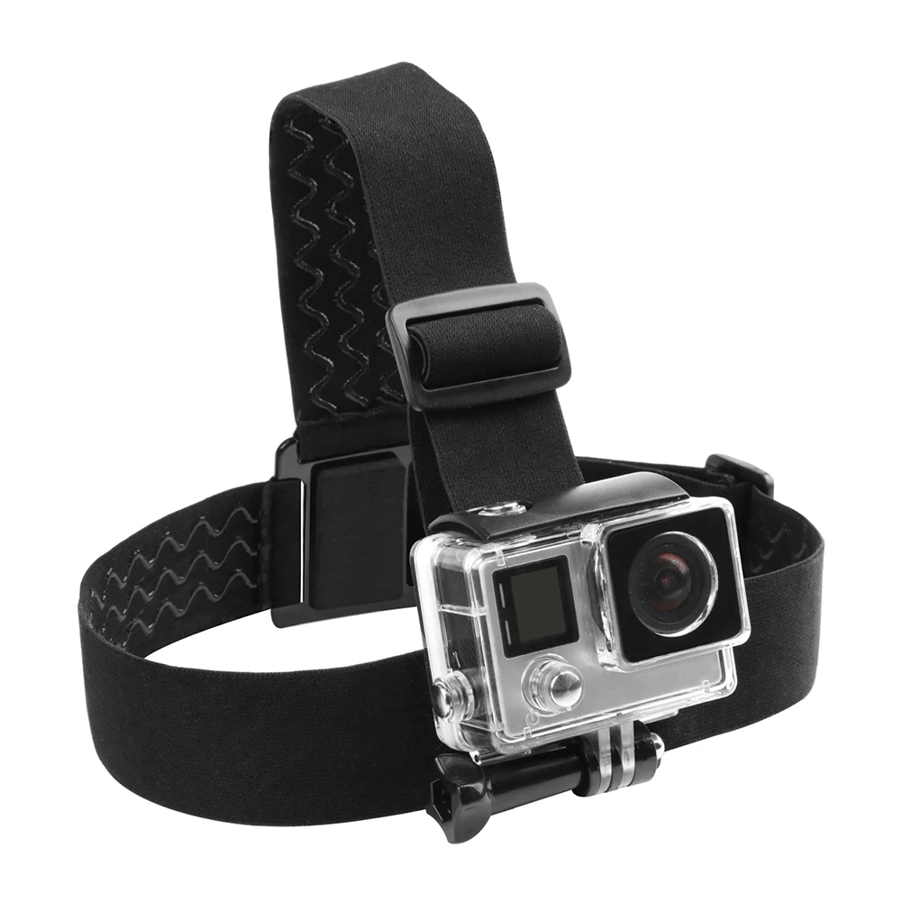 Adjustable Anti-slip Head Strap Belt Universal Camera Mount Holder Band Adapter for GoPro Sjcam Yi Action Sports Camera