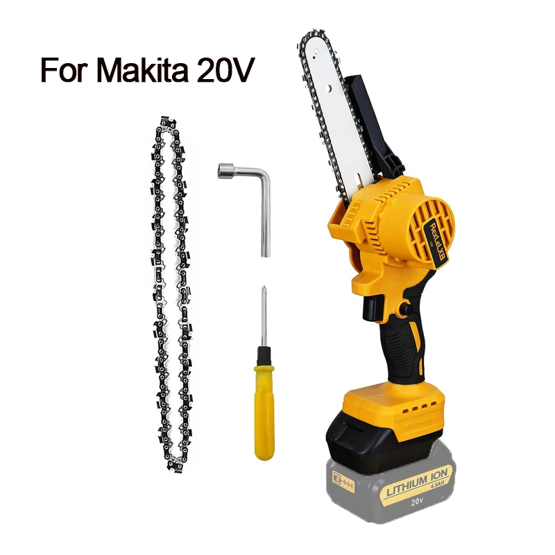 

for Makita 6 Inch Suitable 20V Max Li-ion Battery Cordless Power Tools Garden Wood Small Cutter Chainsaw