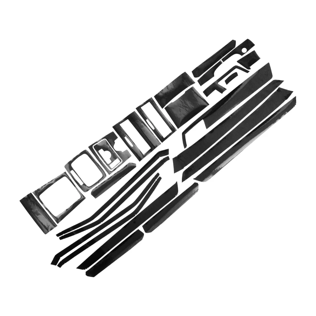 

Car Interior Console Dashboard Gear Shift Panel Cover Door Armrest Sticker Set LHD Fit for Mercedes Benz E Class W212 2015-2014