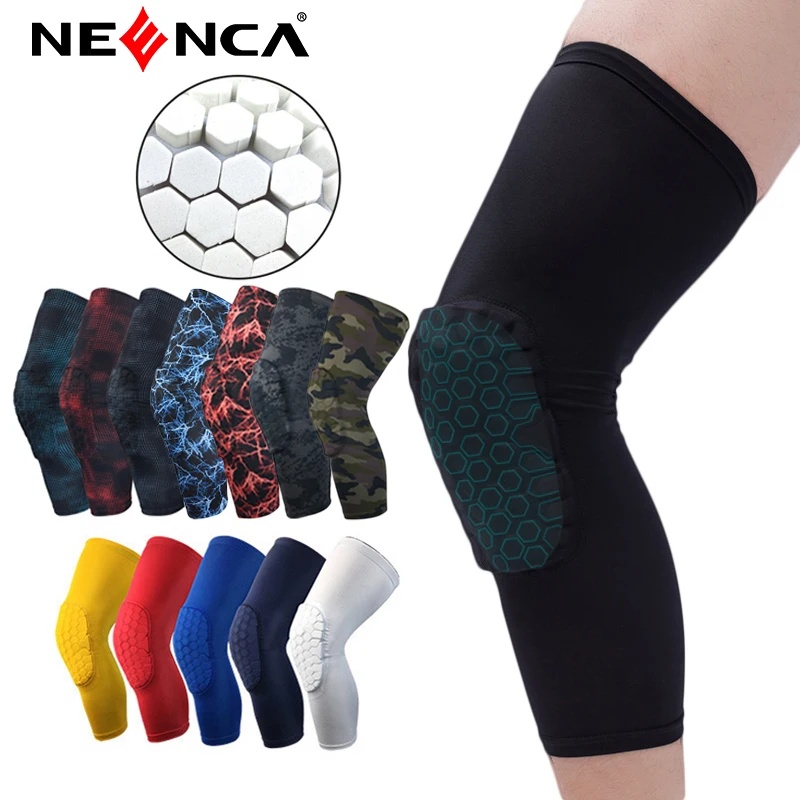 

1PCS Knee Pads EVA Padded Crashproof Long Leg Sleeve Compression Knee Braces Youth & Adult - Basketball Football Volleyball