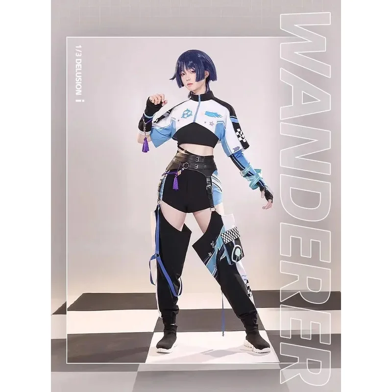 Фото didi 211【Wetrose】 Wanderer Racer Doujin Косплей Игра Genshin Impact SR Повседневная одежда Костюм Scaramouche Хэллоуин №3